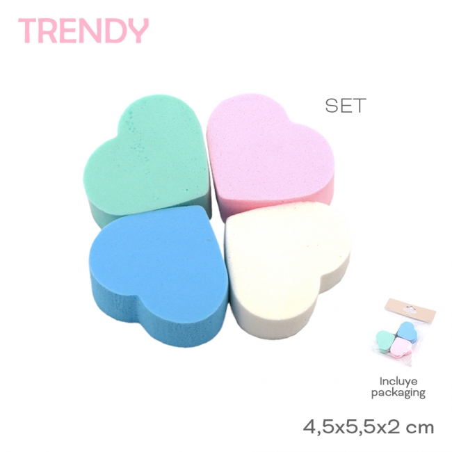 ESPONJA DE MAQUILLAJE TRENDY T7
