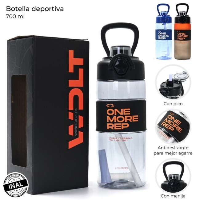 BOTELLA DEPORTIA CON PICO 700 CC