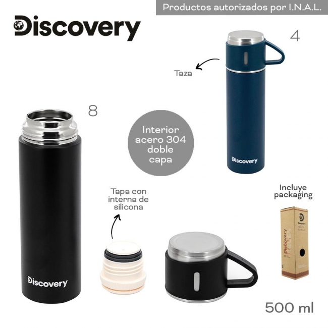 TERMO CON TAZA DISCOVERY T7
