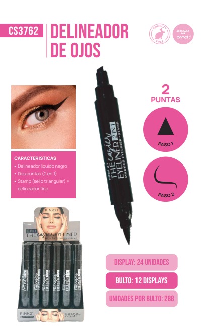 DELINEADOR EASIER EYELINER PINK 21
