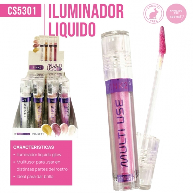 ILUMINADOR MULTIUSE LIQUIDO PINK 21