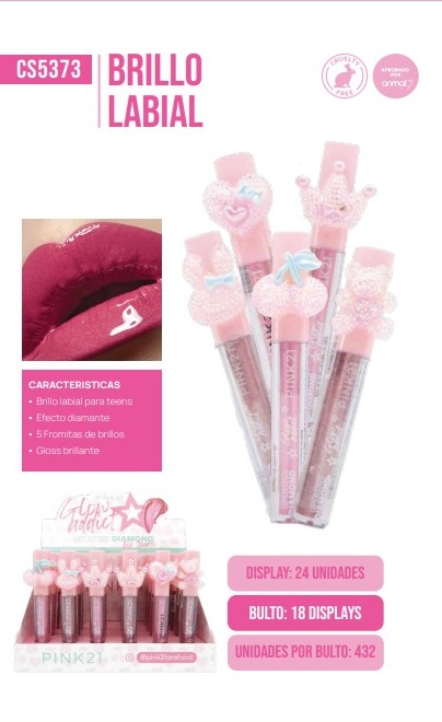 LIP GLOSS GLOW ADDICT PINK 21