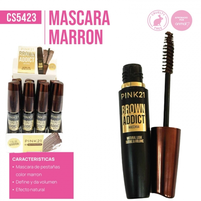 MASCARA BROWN ADDICT PINK 21