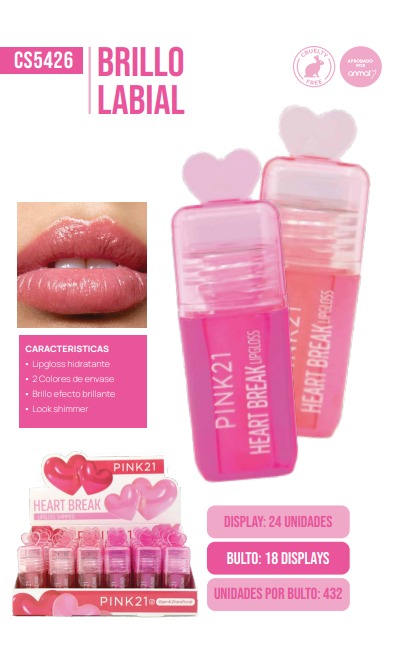 LIP GLOSS PINK 21