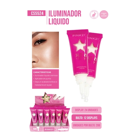 ILUMINADOR GLOW LIQUIDO PINK 21
