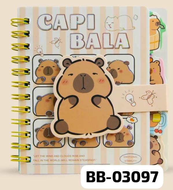 ANOTADOR CAPIBARA VARIOS MODELOS