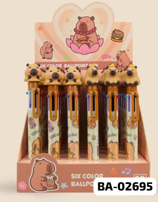 LAPICERA COLORES CAPIBARA X 6