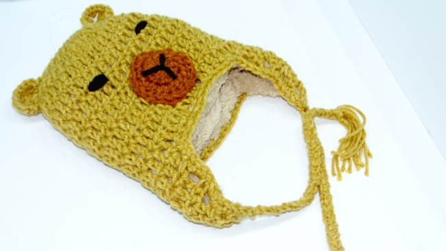 GORRO CROCHET CAPIBARA 