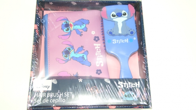 CEPILLO CON PORTACOSMETICOS STITCH