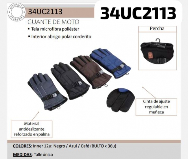 GUANTES DE MOTO CHAPELLE