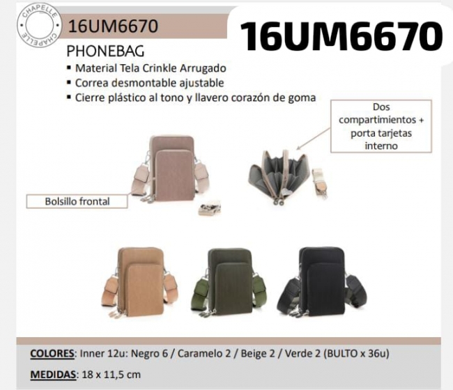 PHONEBAG TELA CRINCKLE LA CHAPELLE