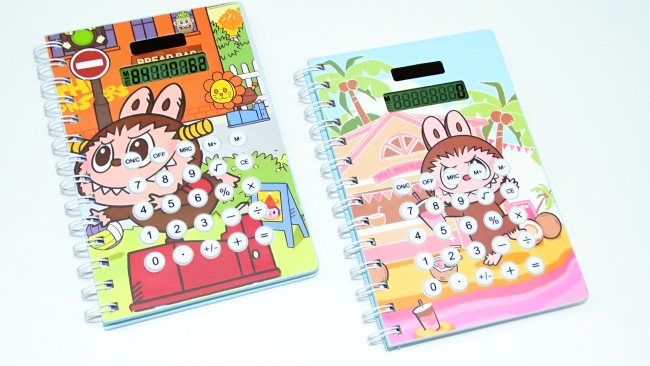 CUADERNO CON CALCULADORA LABUBU