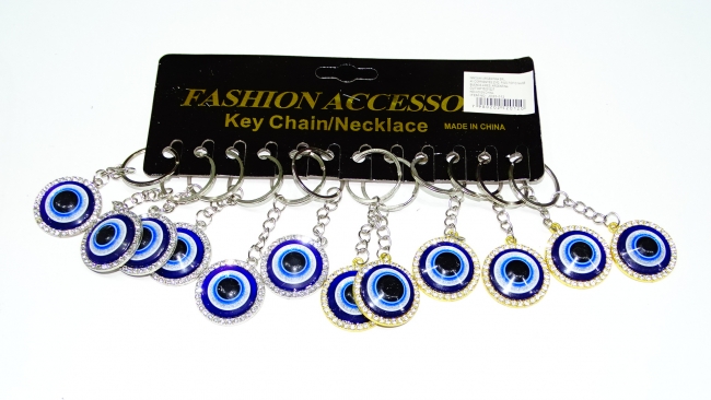 LLAVERO OJO STRASS X 12