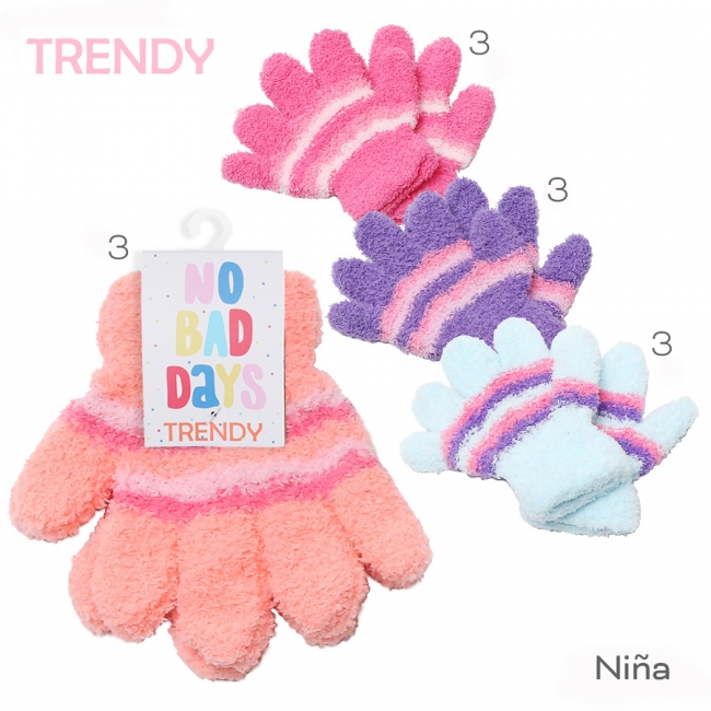 GUANTE INFANTIL TRENDY X 12 T7