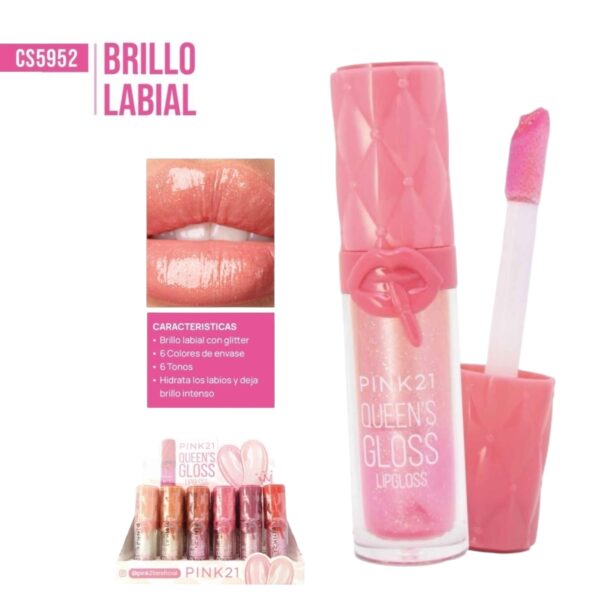 LIP GLOSS QUEENS PINK 21