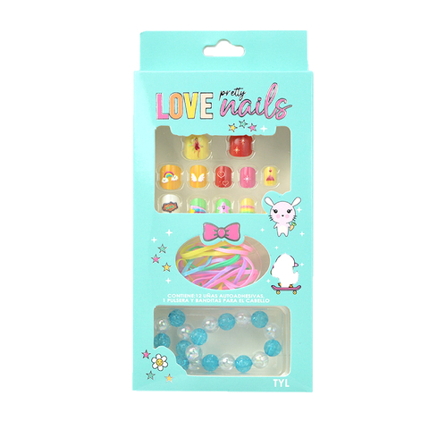 SET DE UÑAS POSTIZAS AQUA TYL 