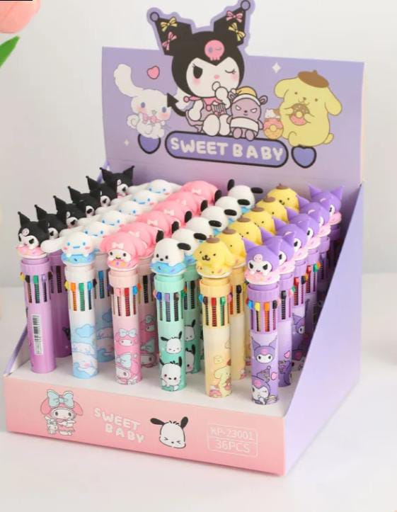 LAPICERA SANRIO 10 COLORES X 6 UNIDADES