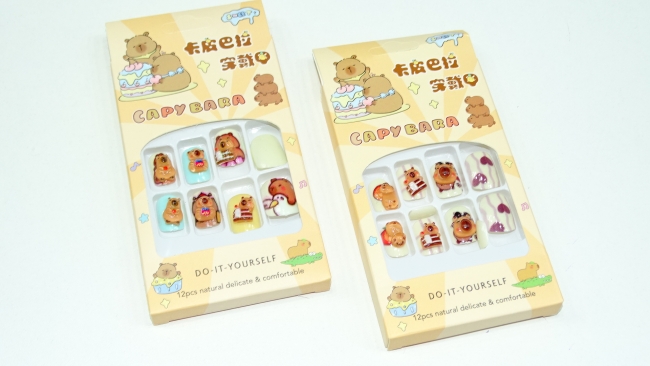 UÑAS INFANTILES CAPIBARA