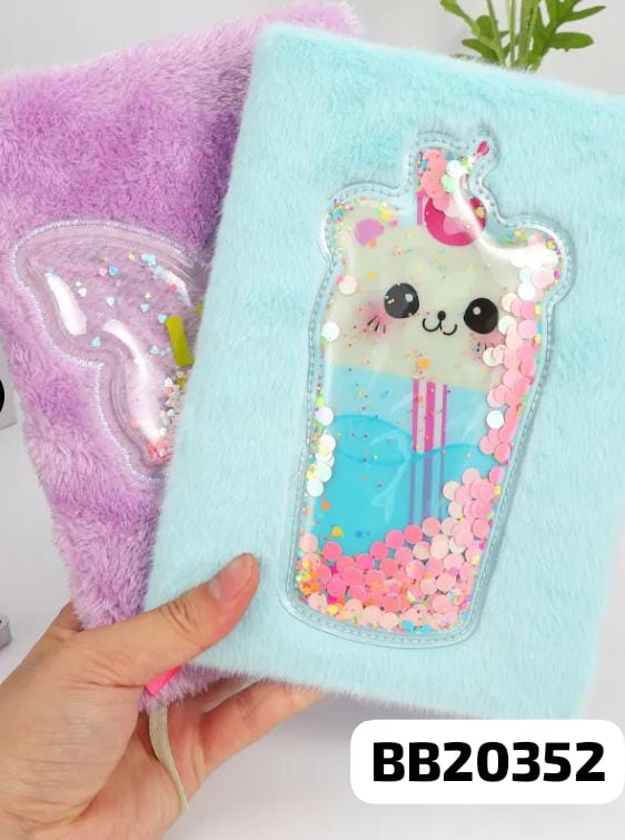 ANOTADOR PELUCHE CON LENTEJUELAS