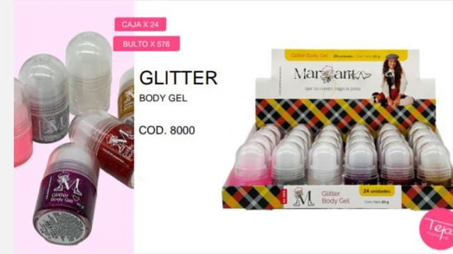 GLITTER BODY GEL MARGARITA TEJAR