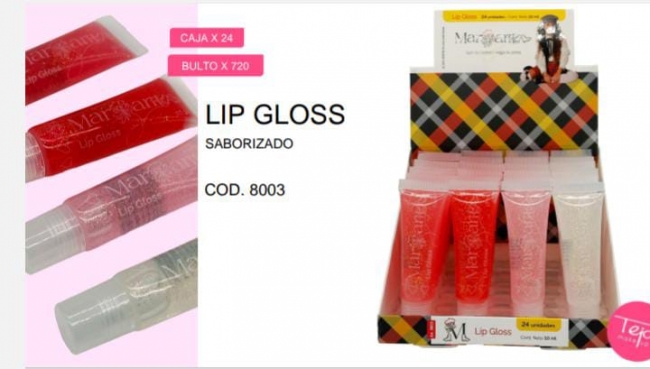 LIP GLOSS EN POMO MARGARITA