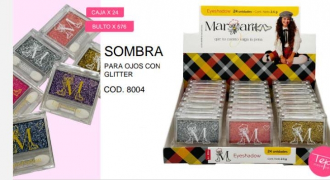 SOMBRAS PARA OJOS GLITTER MARGARITA