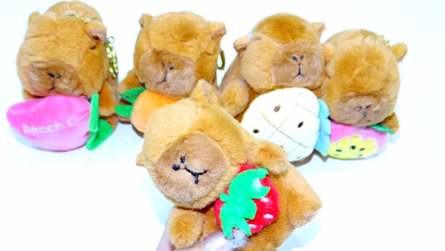 LLAVERO PELUCHE CAPIBARA  VARIOS MODELOS