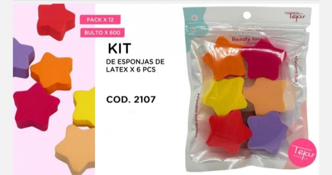 KIT ESPONJAS 6 PIEZAS TEJAR