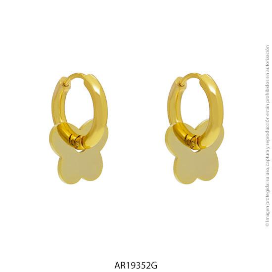 AROS ACERO DORADO 1,5 CM