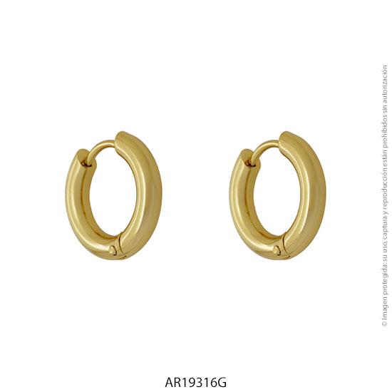 AROS ACERO DORADO