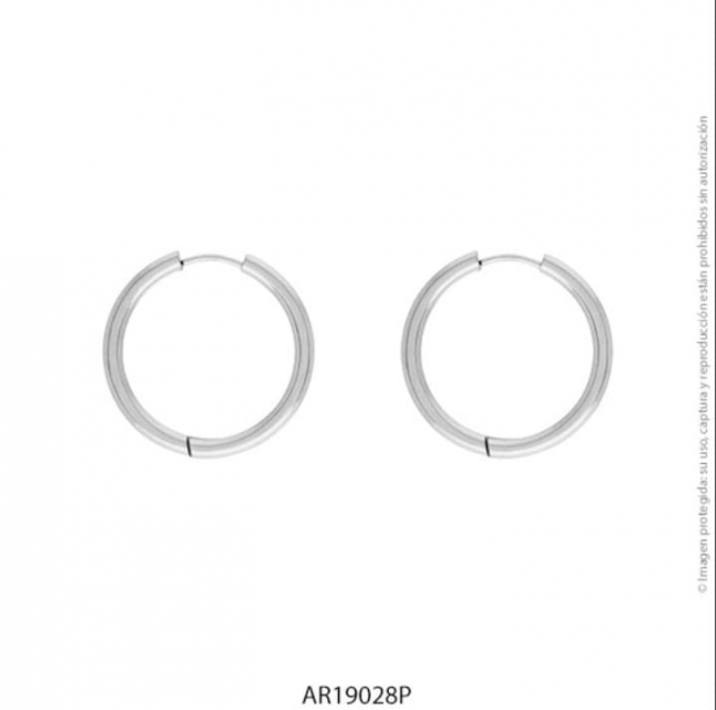 AROS ACERO BLANCO 2,5 CM