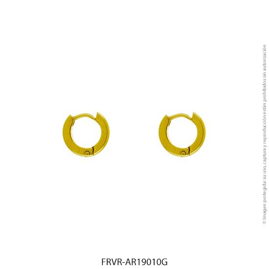 AROS ACERO DORADO 1 CM