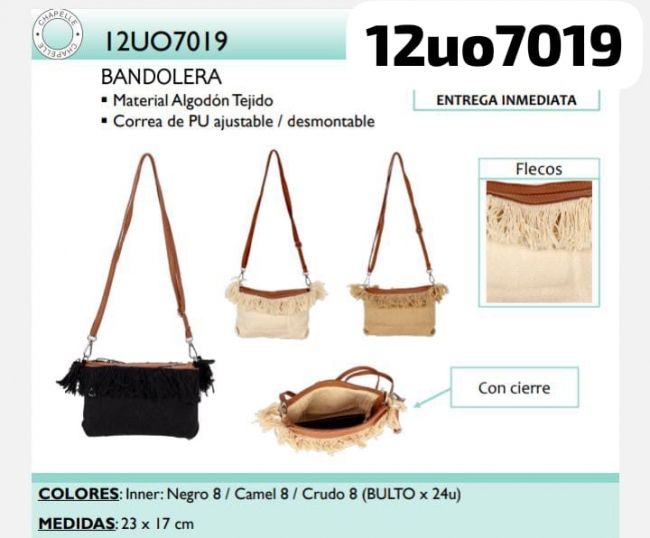 BANDOLERA RAFIA CHAPELLE