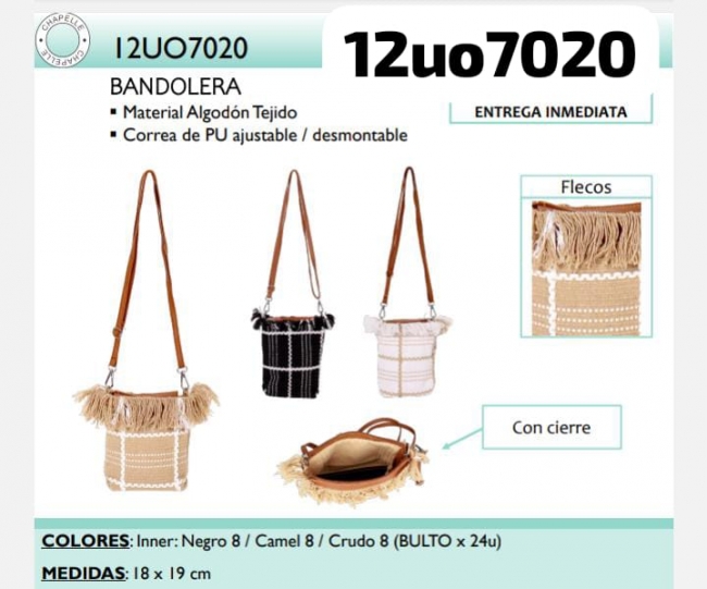 BANDOLERA RAFIA CHAPELLE