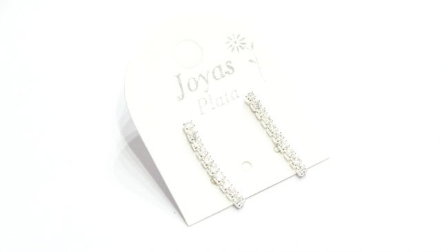 AROS PLATA HILO STRASS