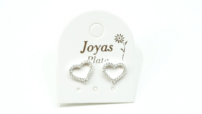 AROS PLATA CORAZON