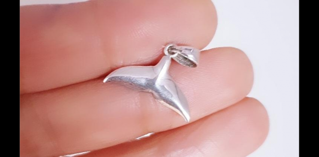 DIJE PLATA COLITA DE BALLENA 