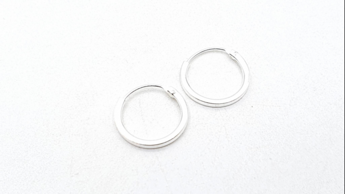 AROS PLATA 1,2 CM CAÑA CUADRADA