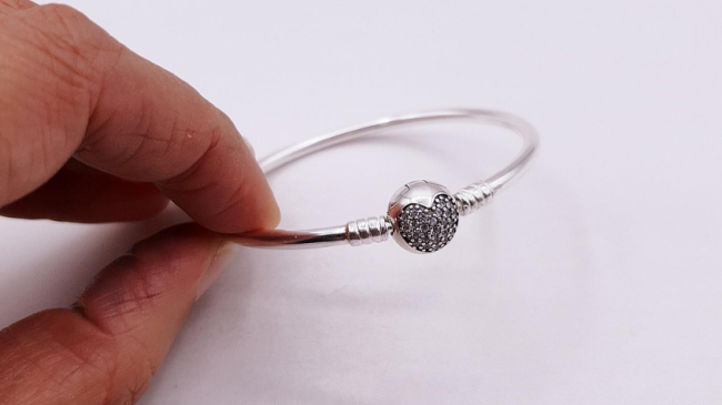 PULSERA PLATA TIPO PANDORA