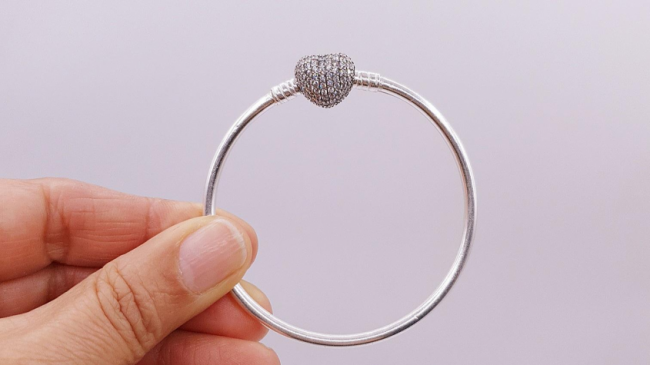 PULSERA PLATA TIPO PANDORA