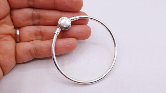 PULSERA PLATA TIPO PANDORA