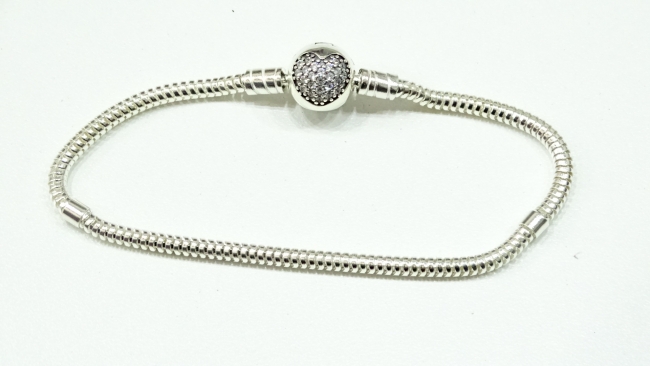 PULSERA PLATA TIPO PANDORA