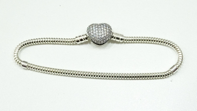 PULSERA PLATA TIPO PANDORA 