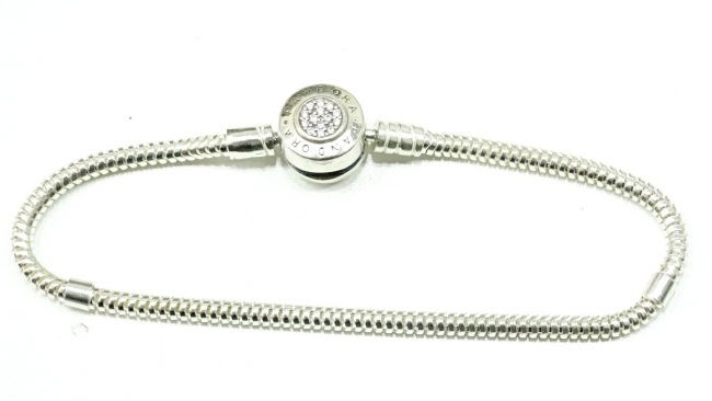 PULSERA PLATA TIPO PANDORA