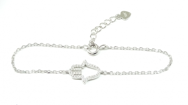 PULSERA PLATA MANO