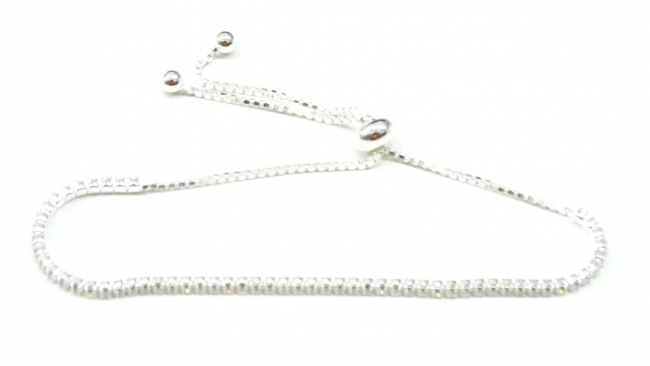 PULSERA PLATA STRASS