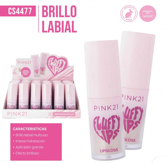 LIP GLOSS FLUFFY PINK 21
