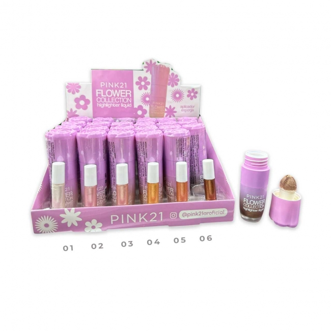 ILUMINADOR LIQUIDO FLOWER  PINK 21