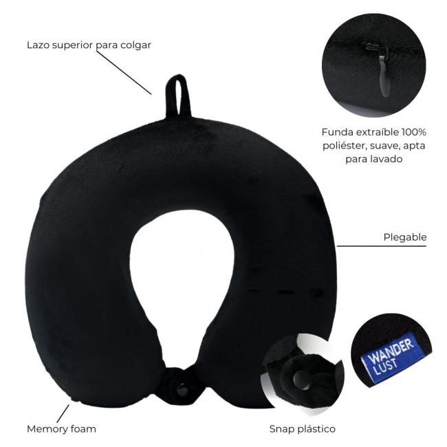 ALMOHADA DE VIAJE MEMORY WANDERLUST 