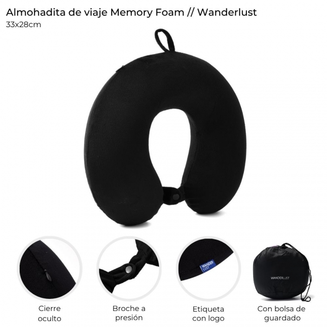 ALMOHADA DE VIAJE MEMORY WANDERLUST 